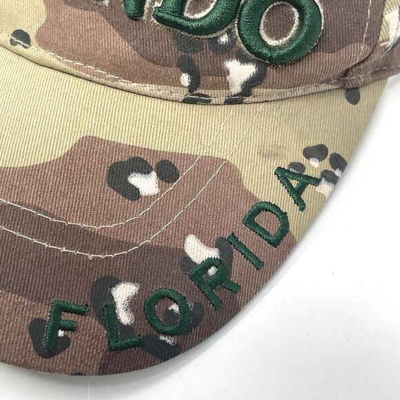 Orlando Florida Brown Camo Visor - Desert Camouflage Unisex Adult Adjustable - Picture 11 of 11